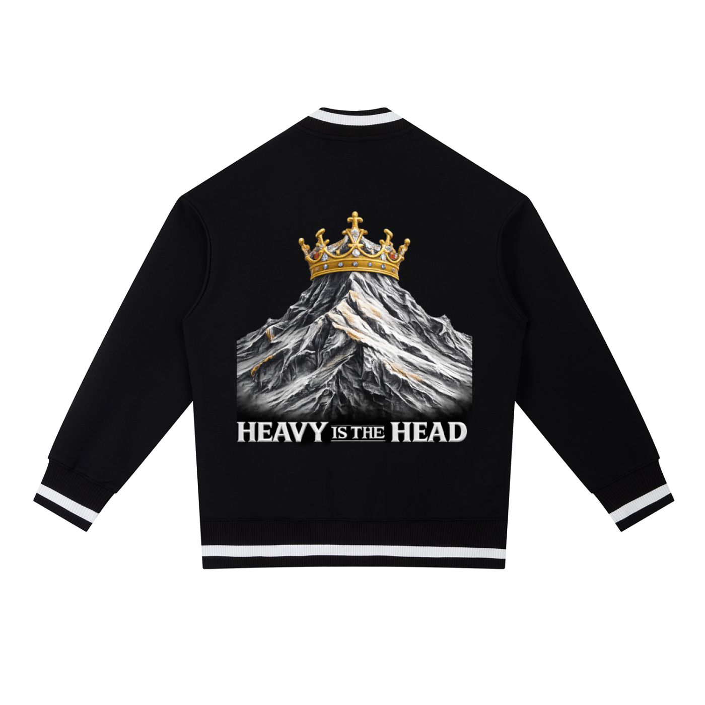 life,CEO,lion,mountain,contrast ,bomber,jacket ,unisex,piping,gold