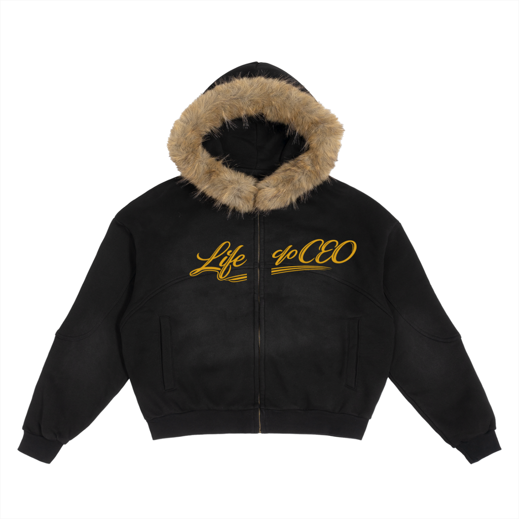 life of a ceo,mane,sun fade ,boxy,detach,fur,jacket,mountain,crown,royal