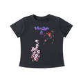 vintage ,wash,vive lyfe ,tee,blossoms,flowers,womens