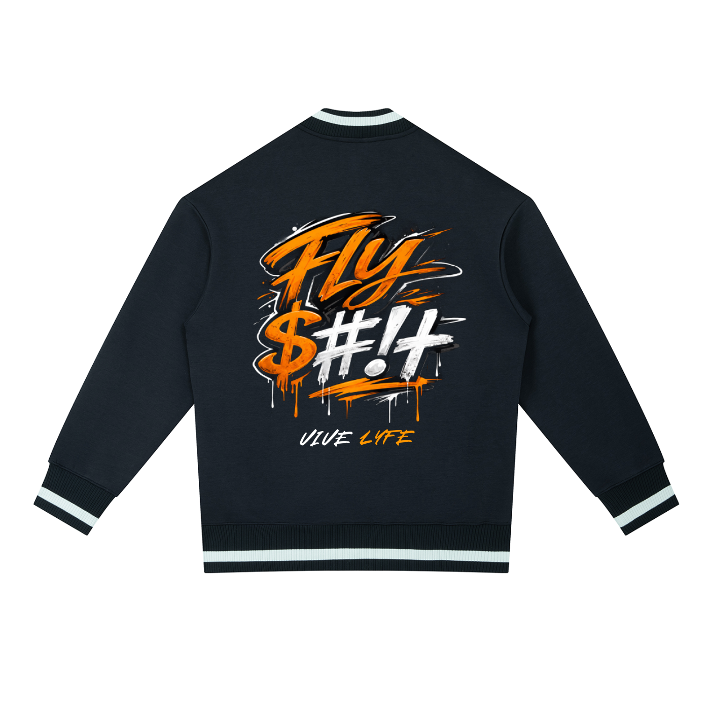 vive lyfe,fso,command,contrast,zip,bomber,jacket,unisex,f$o,orange 