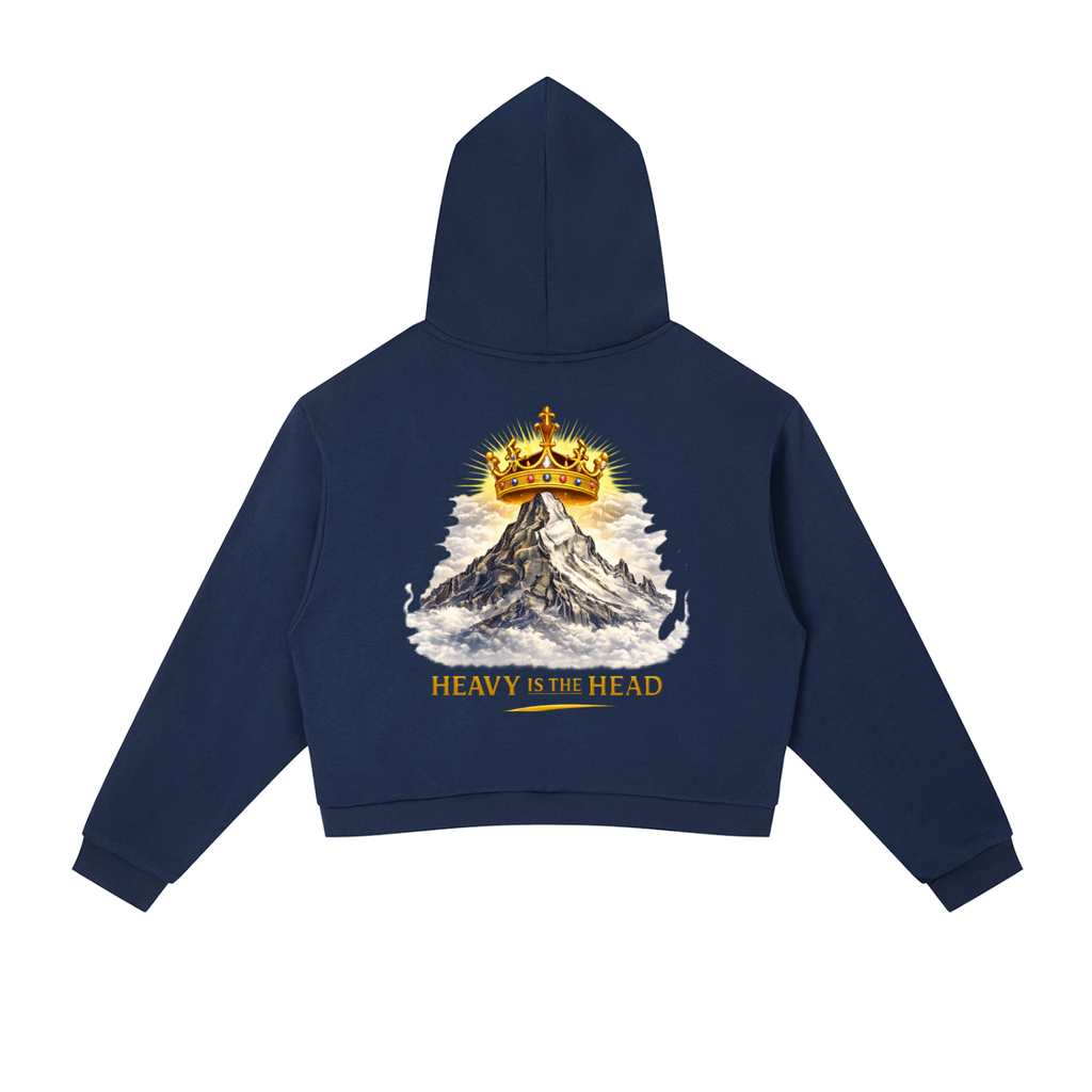 life of a ceo,mesu,lioness,contrast,stripe,women,hoodie,cropped,crown,queen