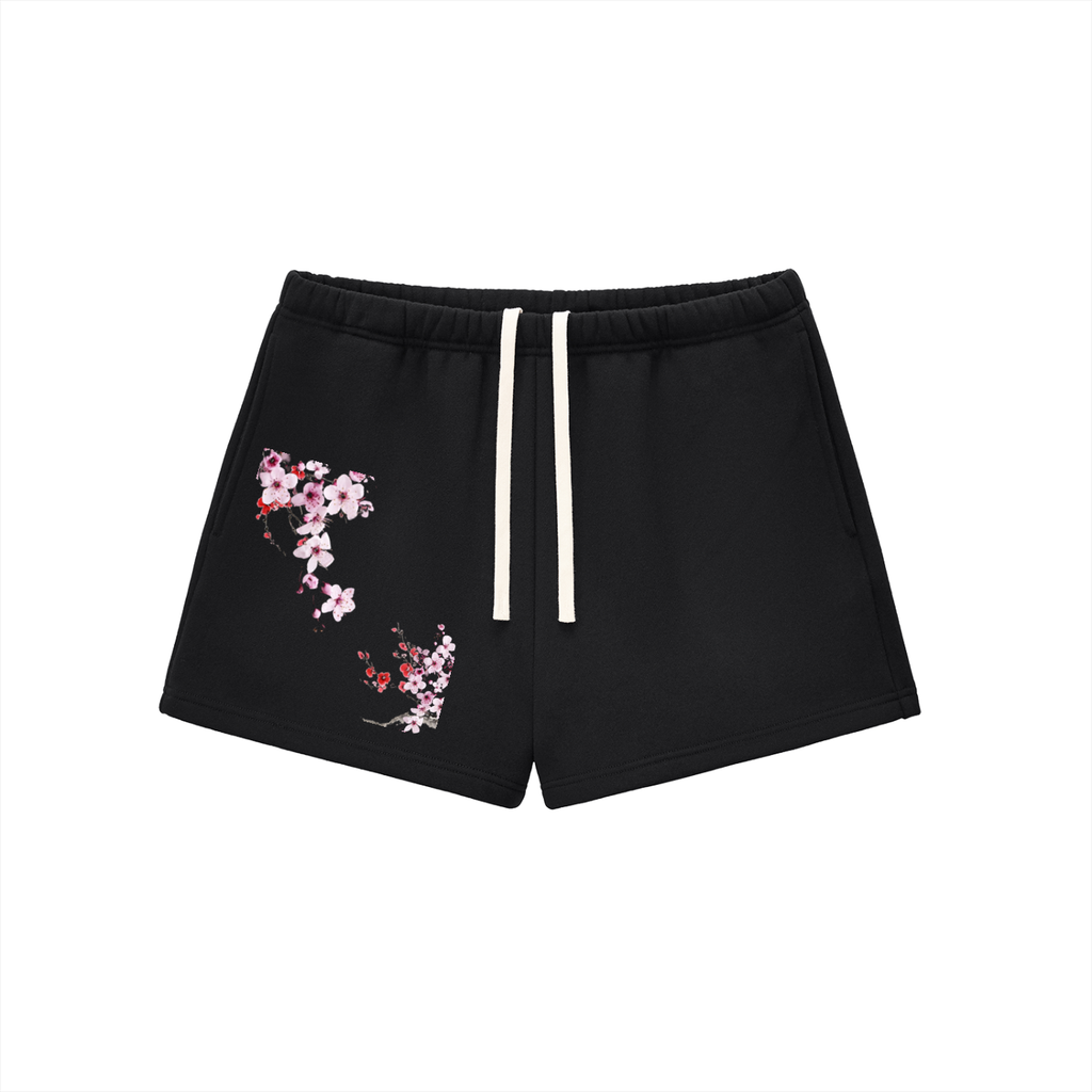 vive,lyfe,blossoms,womens,flower,fleece,sweat,shorts ,essential,sweatshorts 