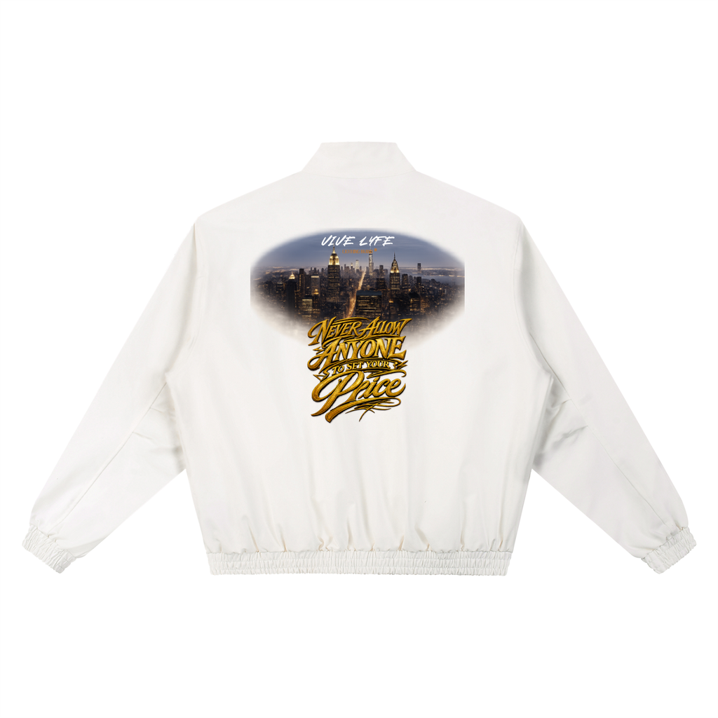 Life of a ceo,vive lyfe,pure,city,life,stand,collar,bomber,jacket,unisex