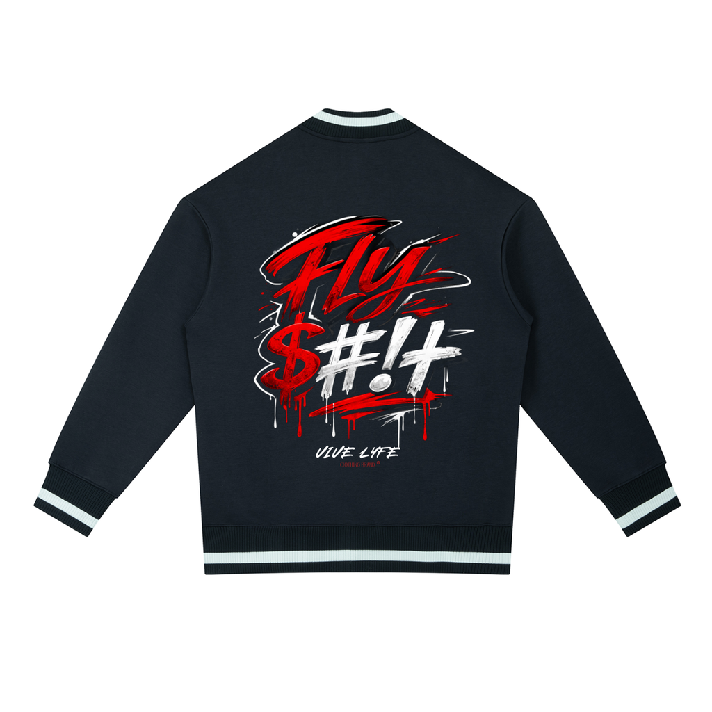 vive lyfe,fso,fly,only,graphic,contrast,zip,bomber,jacket ,unisex