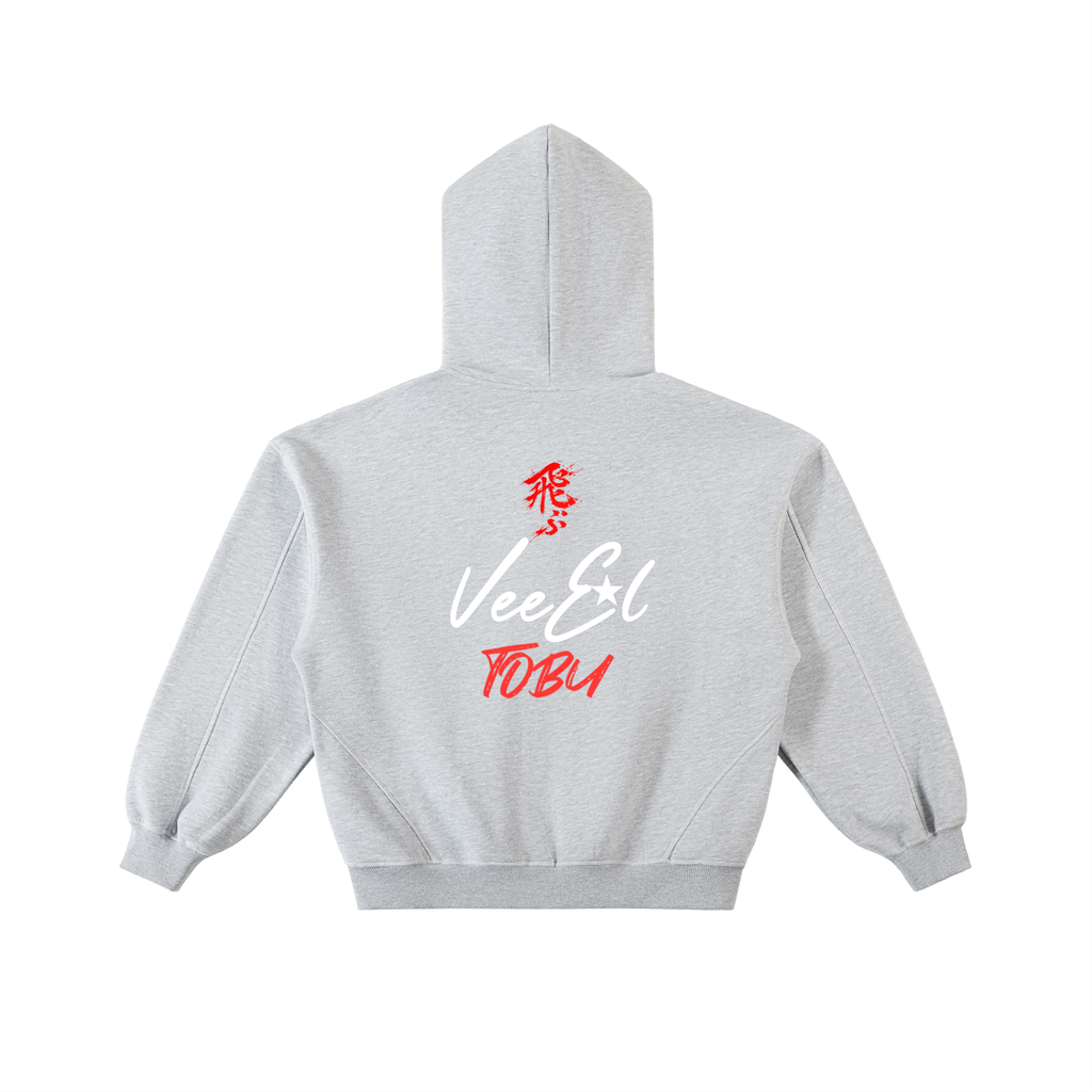 vl,tobu,posture,hoodie,fleece,stitched,boxy,zip,contrast,fly