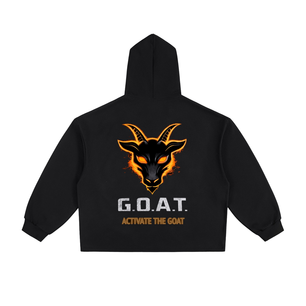 Goat,fuel,no wasted seconds,essential,oversize,drawstring,hoodie,unisex,fire,spring