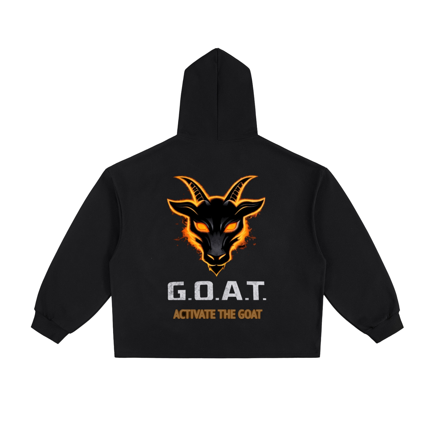Goat,fuel,no wasted seconds,essential,oversize,drawstring,hoodie,unisex,fire,spring