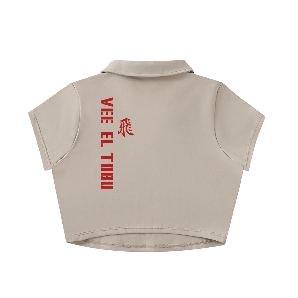 vl,tobu,fly,straight,womens,vneck,crop,top,lapel,t-shirt 