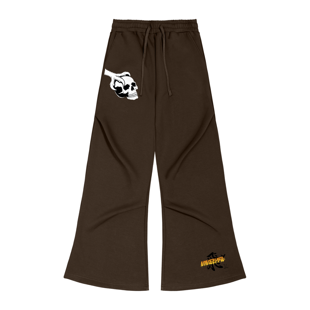 wide,drawstring,vive lyfe,sweatpants,unisex,talon,skull