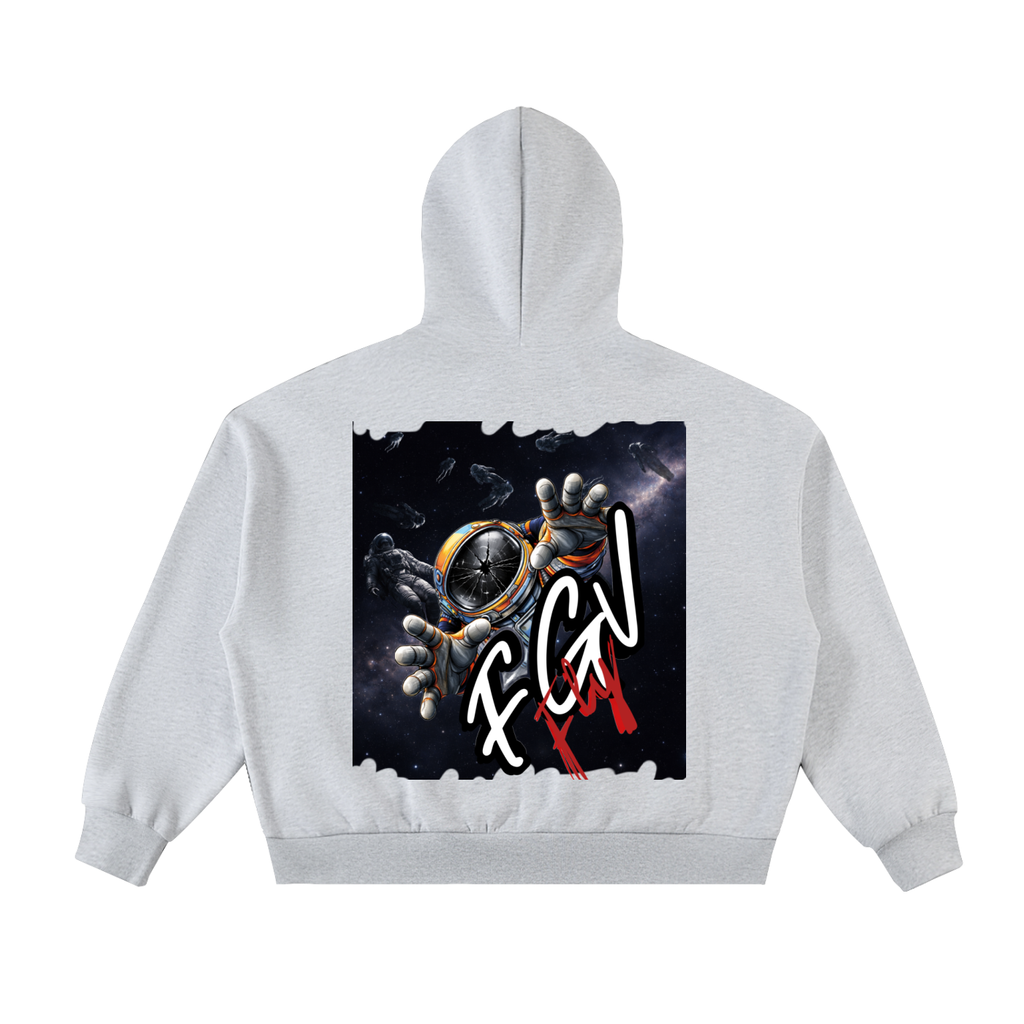 fgv,dead,space,fleece,full zip,boxy,hoodie,men,astronaut,stars 