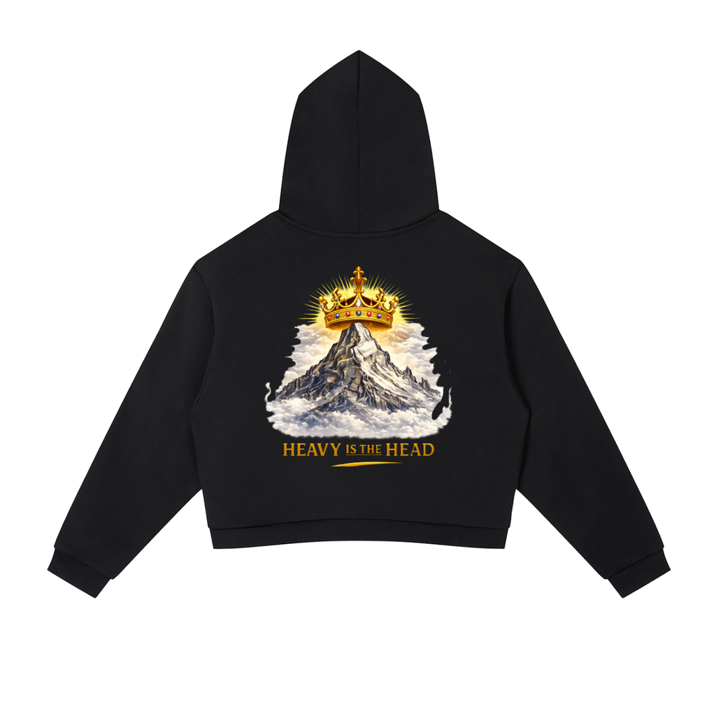 life of a ceo,mesu,lioness,contrast,stripe,women,hoodie,cropped,crown,queen