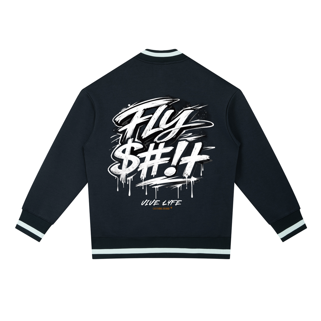 vive lyfe,fso,white,wyte,contrast,zip,bomber,jacket,graphic,unisex
