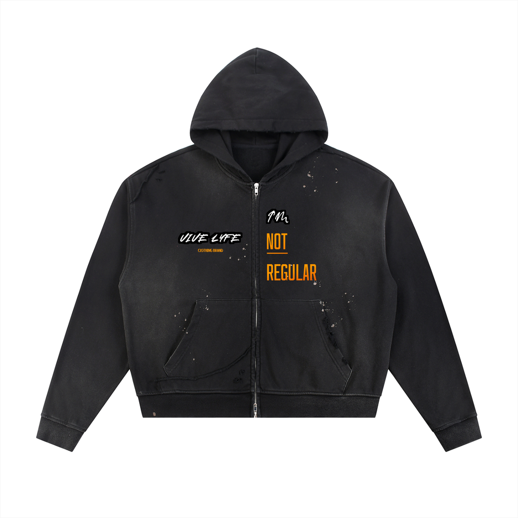 vive,lyfe,fuel,gas,sun fade,frayed,raw,edge,fleece,hoodie
