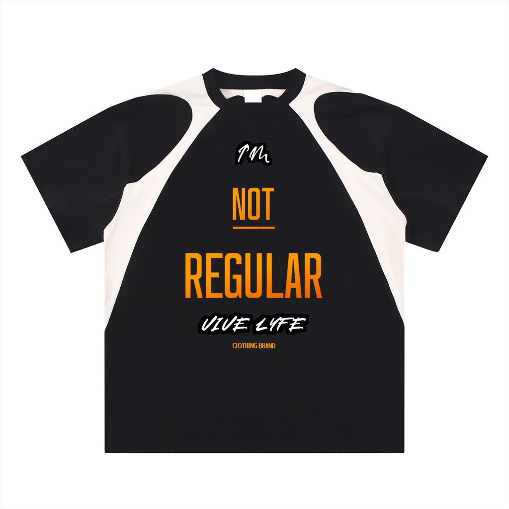 vive lyfe,fuel,contrast,panel,cotton,t-shirt,unisex,text,qoute
