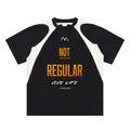 vive lyfe,fuel,contrast,panel,cotton,t-shirt,unisex,text,qoute