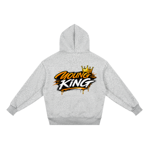 born fly,young king,essentials,crown,oversized,youth,fleece,hoodie,unisex