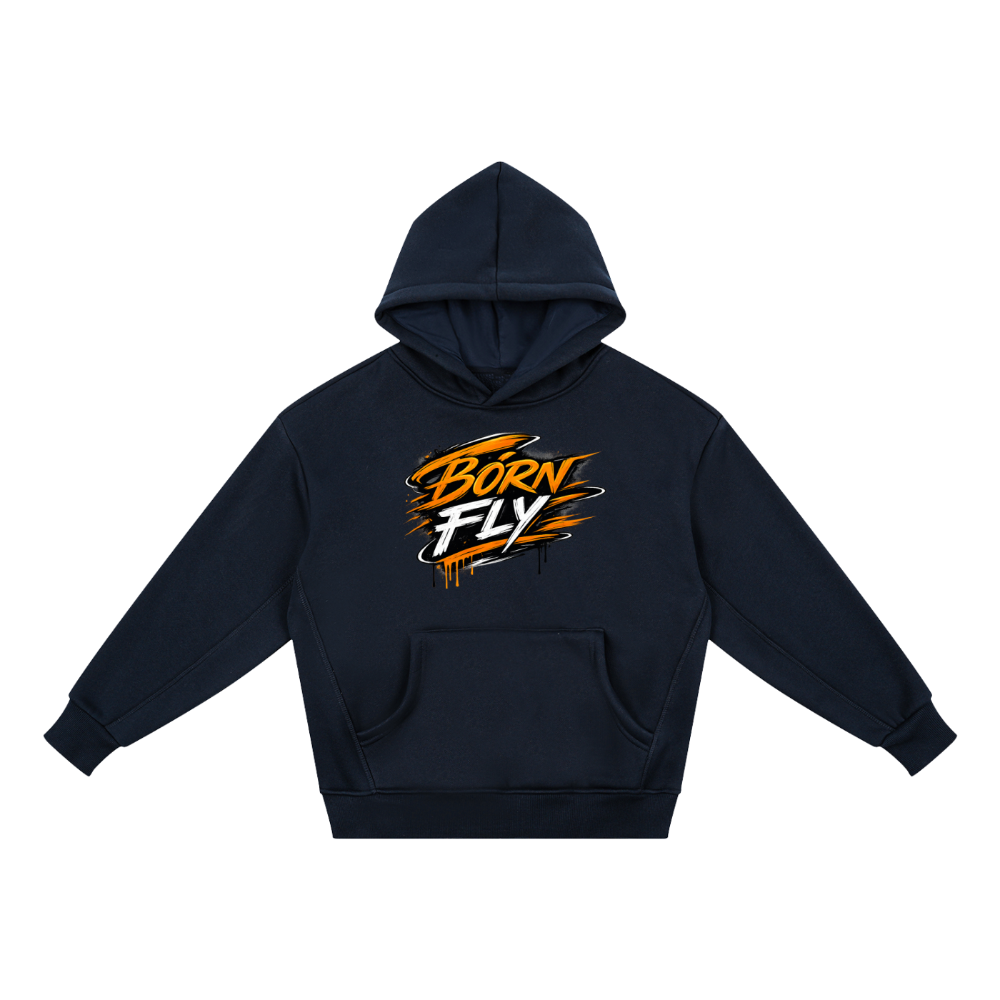 born fly,young king,essentials,crown,oversized,youth,fleece,hoodie,unisex