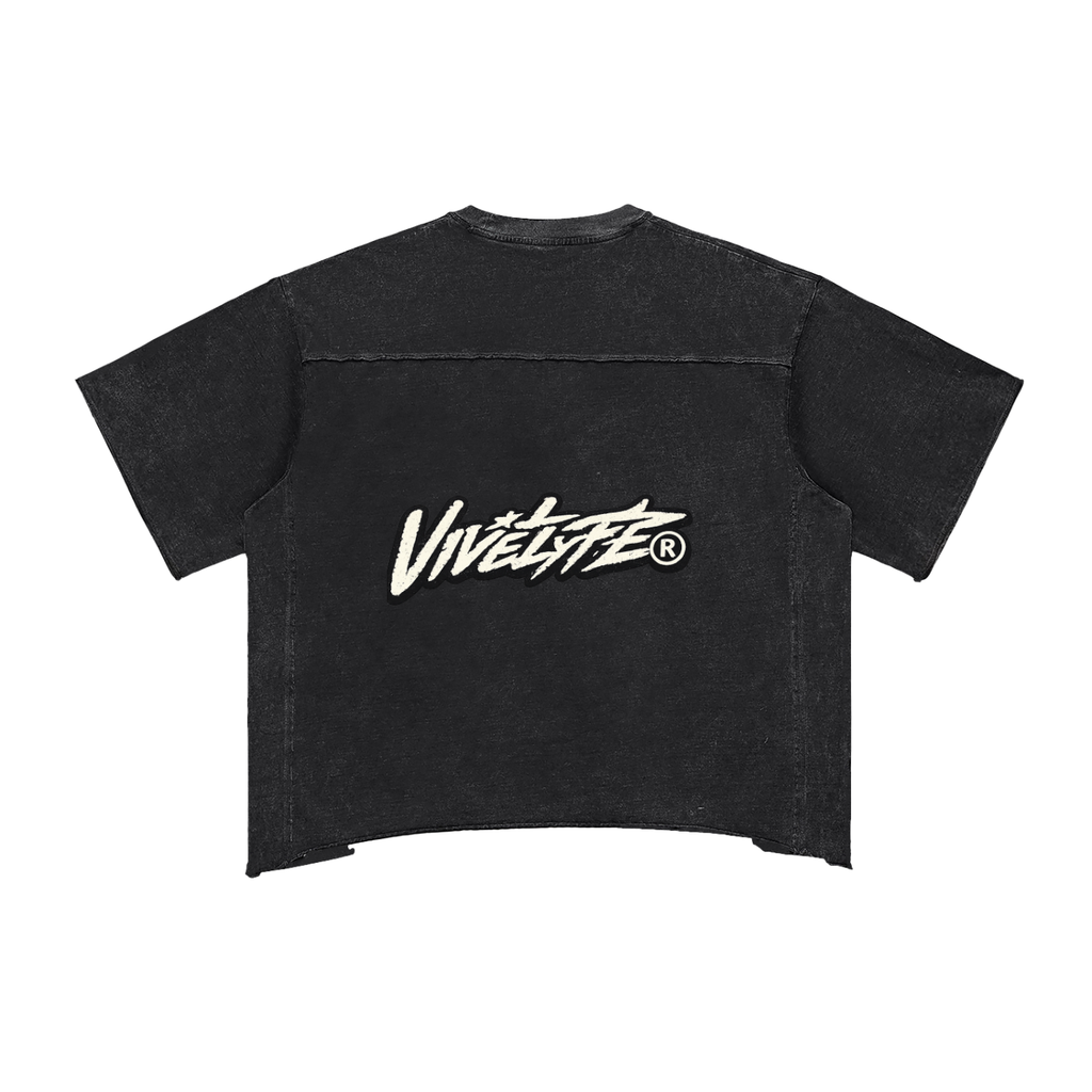 vive lyfe,legacy,overall,raw edge,snow wash,boxy,t-shirt,unisex,oversize,fade