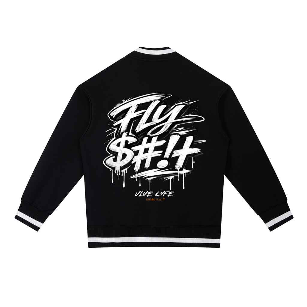 vive lyfe,fso,white,wyte,contrast,zip,bomber,jacket,graphic,unisex