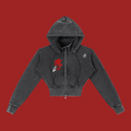 vl,tobu,cropped,fleece,stitch,hoodie,steller's,red,vintage,wash