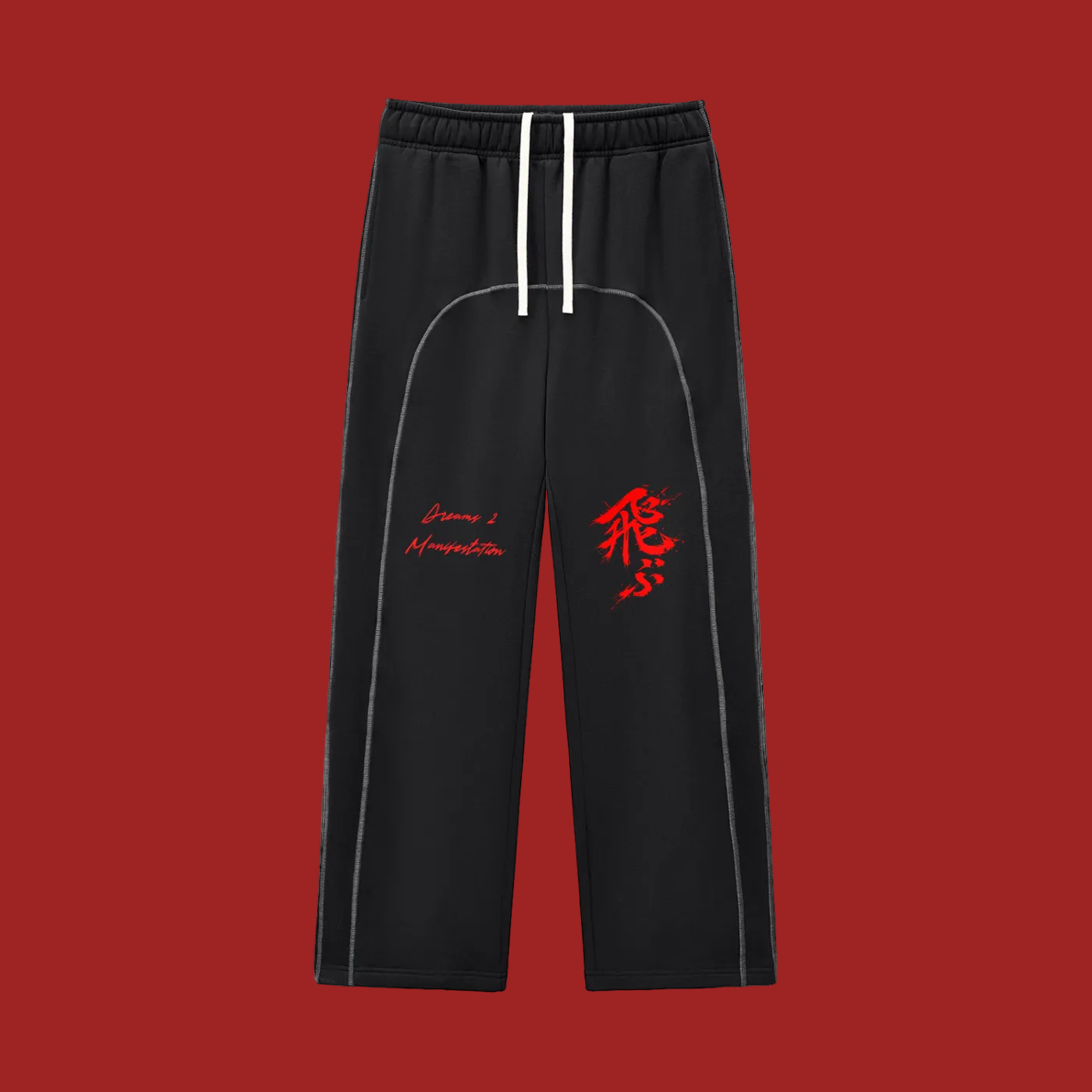 vl tobu,fleece,sweatpants,contrast,unisex,tobu,fly,dreams,manifest,pants