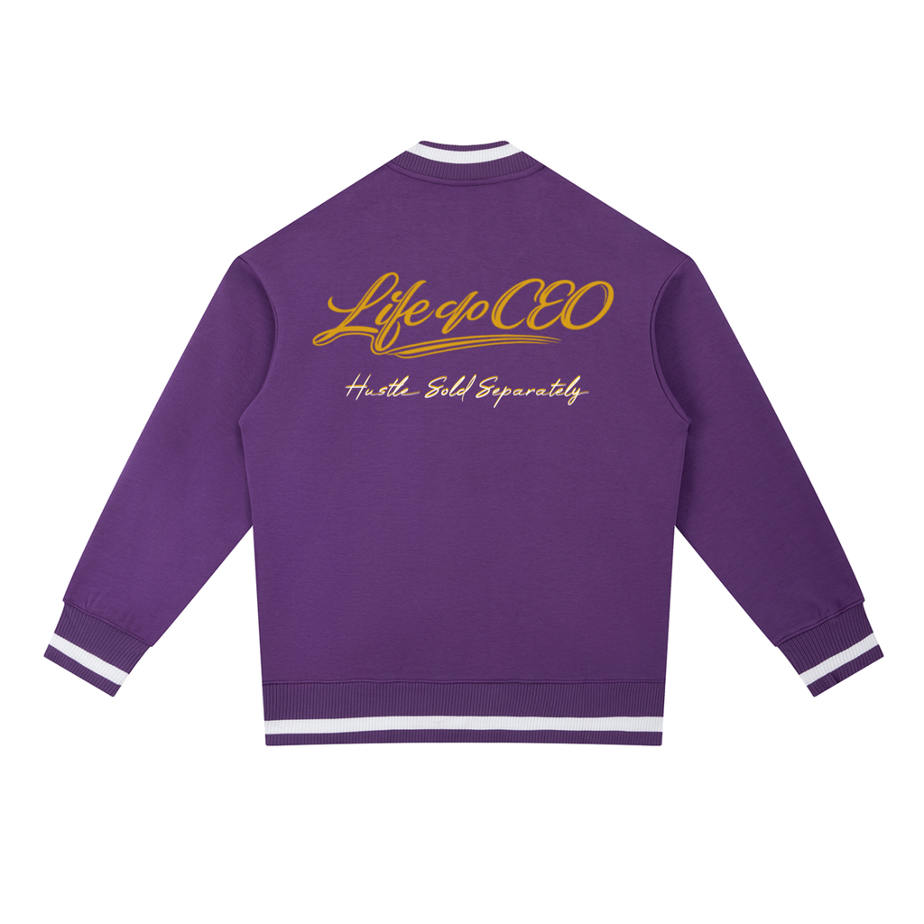 life of a ceo,hustle,contrast,zip,bomber,jacket,sold,separate ,royal,unisex