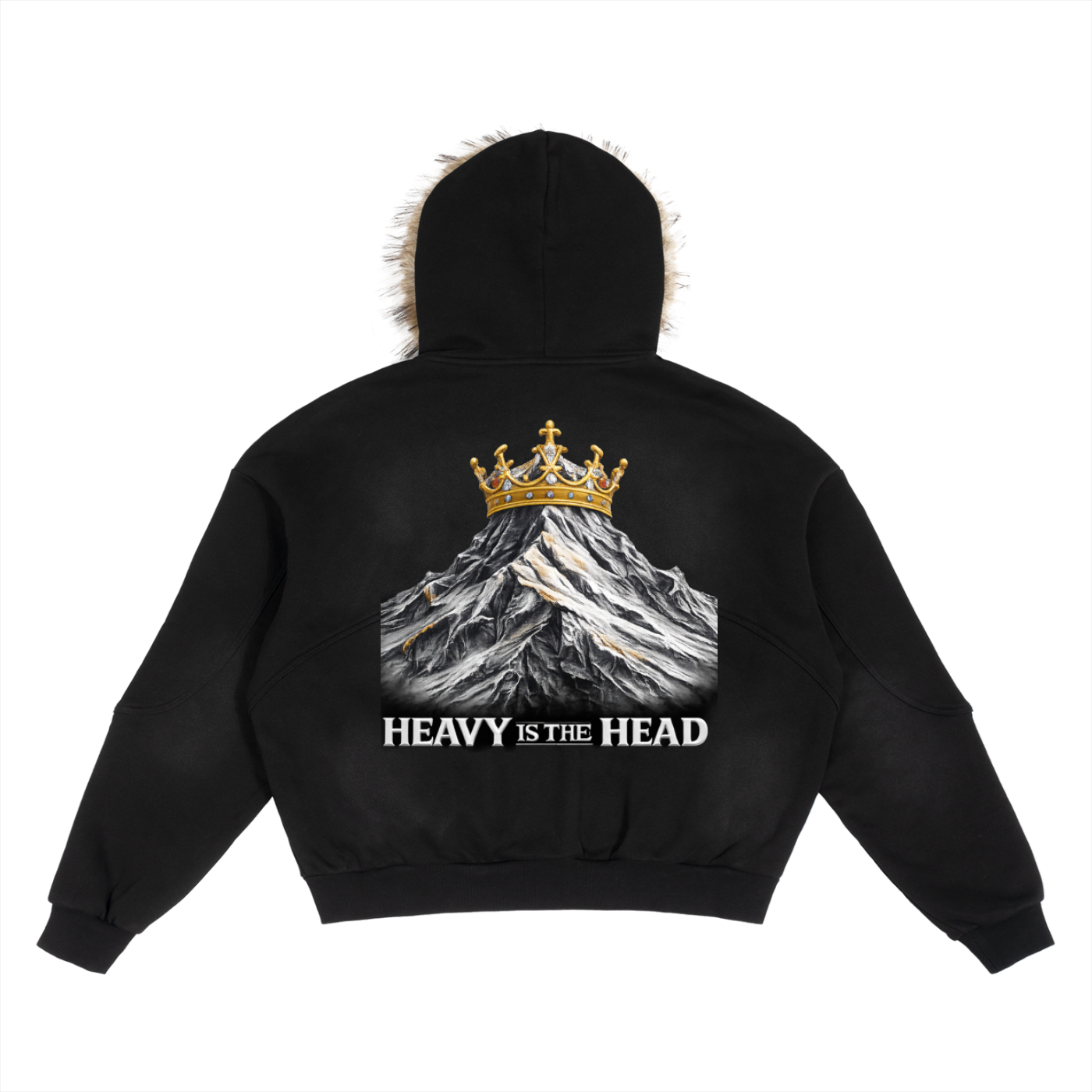 life of a ceo,mane,sun fade ,boxy,detach,fur,jacket,mountain,crown,royal