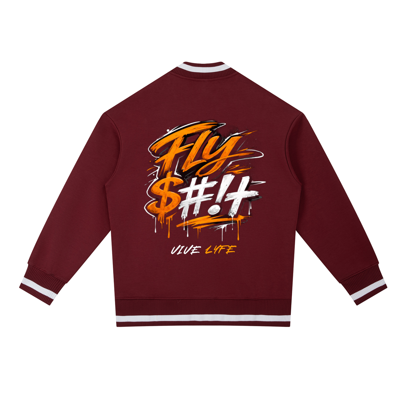 vive lyfe,fso,command,contrast,zip,bomber,jacket,unisex,f$o,orange 