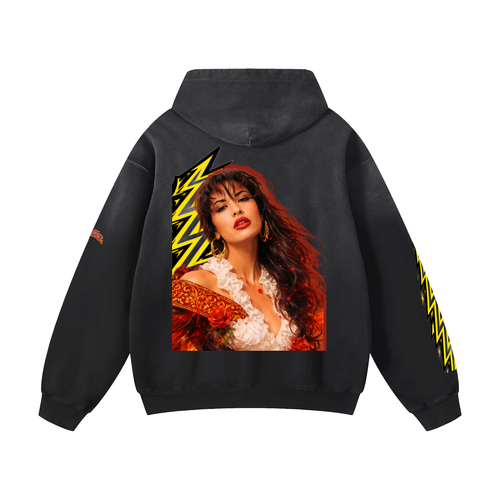 Fuego,precious,heavyweight,sunfade,unisex,oversized,hoodie,beauty,lightning,cotton
