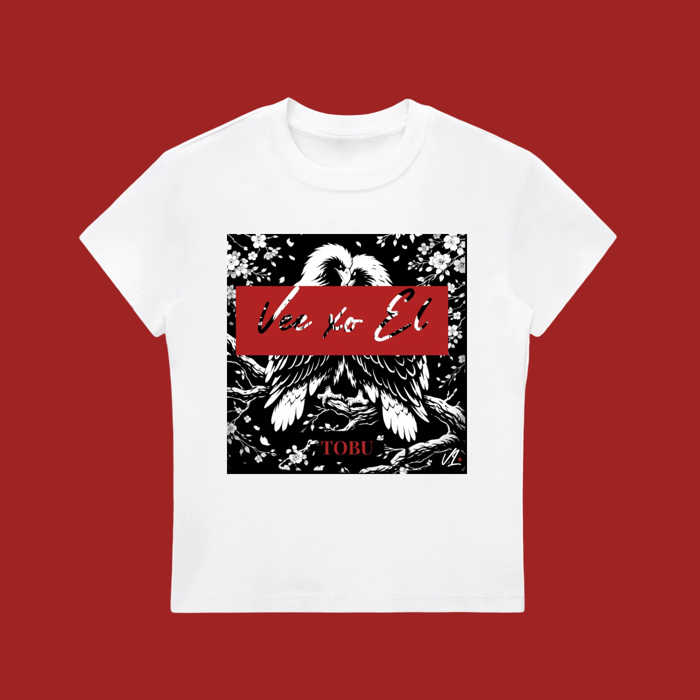 vl,tobu,xo,bodycon,crewneck,t-shirt,steller's ,eagle,birds,fly