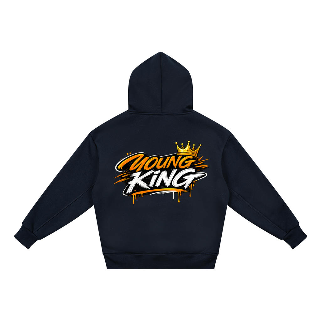 born fly,young king,essentials,crown,oversized,youth,fleece,hoodie,unisex
