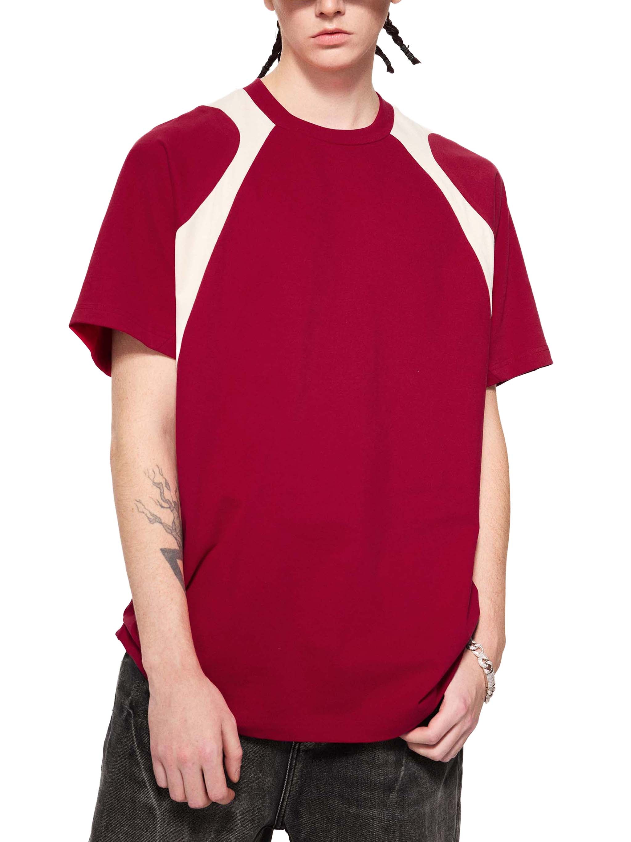 vive lyfe,fuel,contrast,panel,cotton,t-shirt,unisex,text,qoute