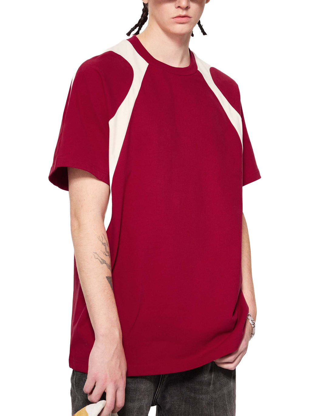 vive lyfe,fuel,contrast,panel,cotton,t-shirt,unisex,text,qoute