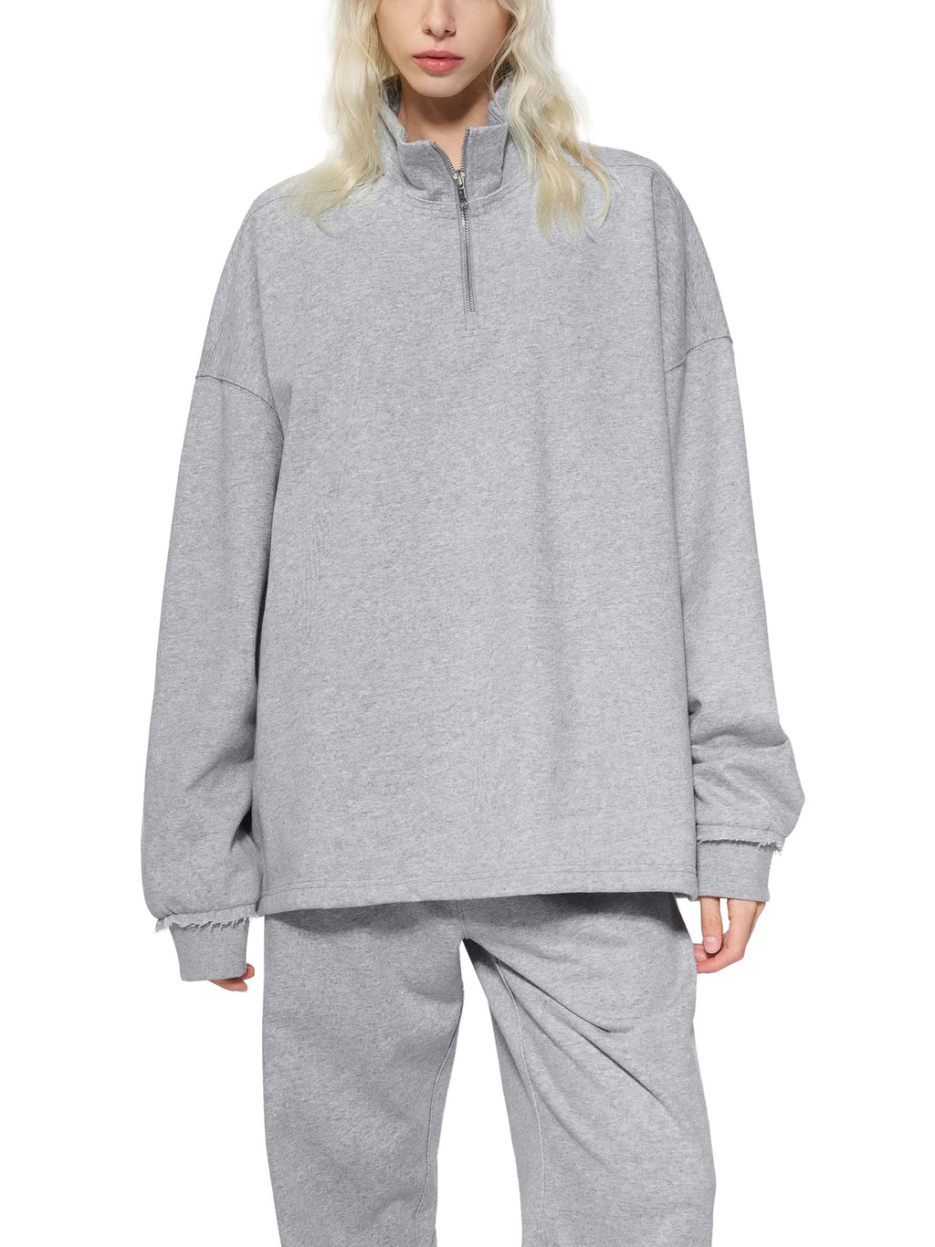 vl,tobu,red,banned,half zip,fleece,sweatshirt,fly,rolled edge,unisex