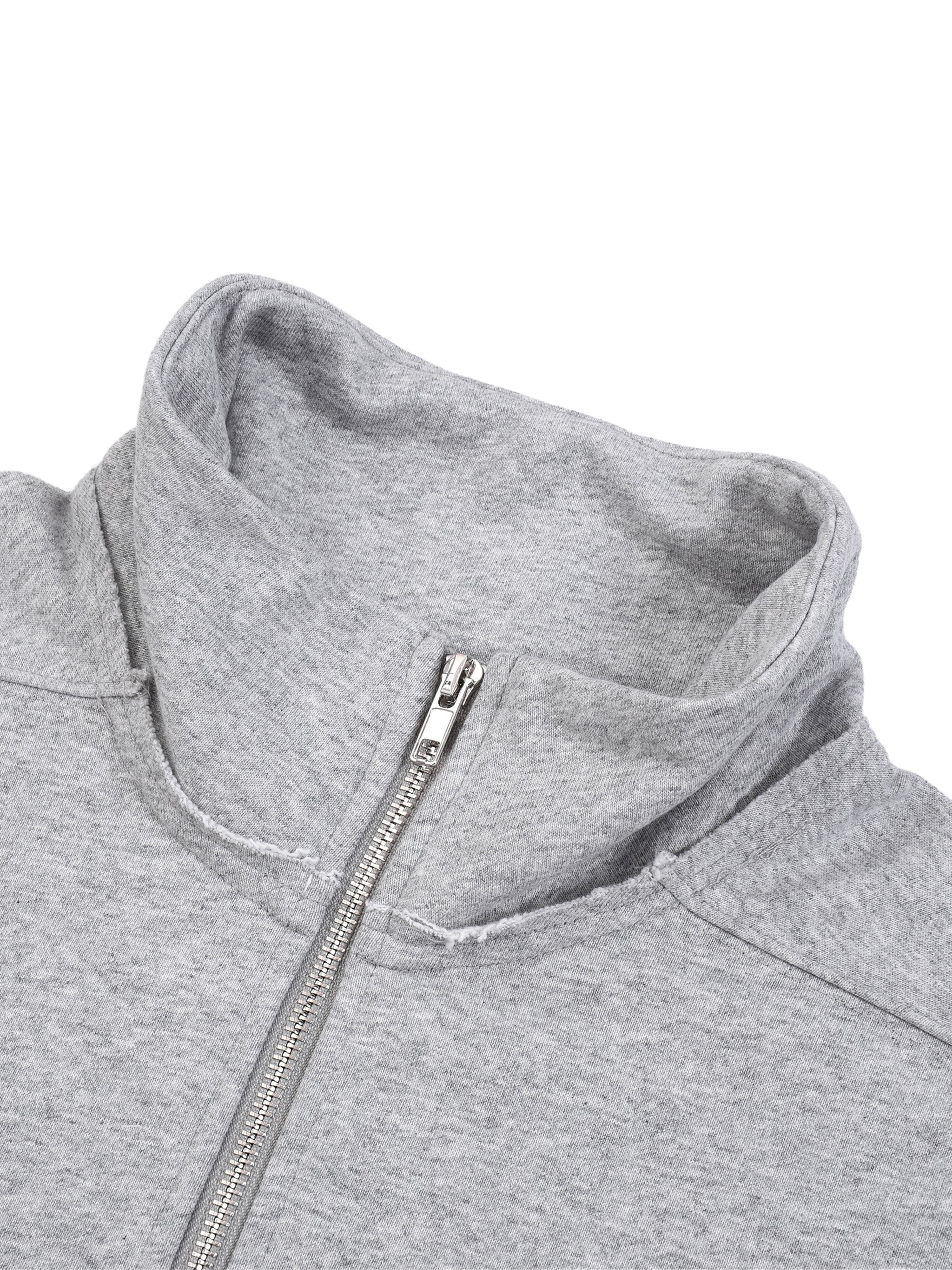 vl,tobu,red,banned,half zip,fleece,sweatshirt,fly,rolled edge,unisex