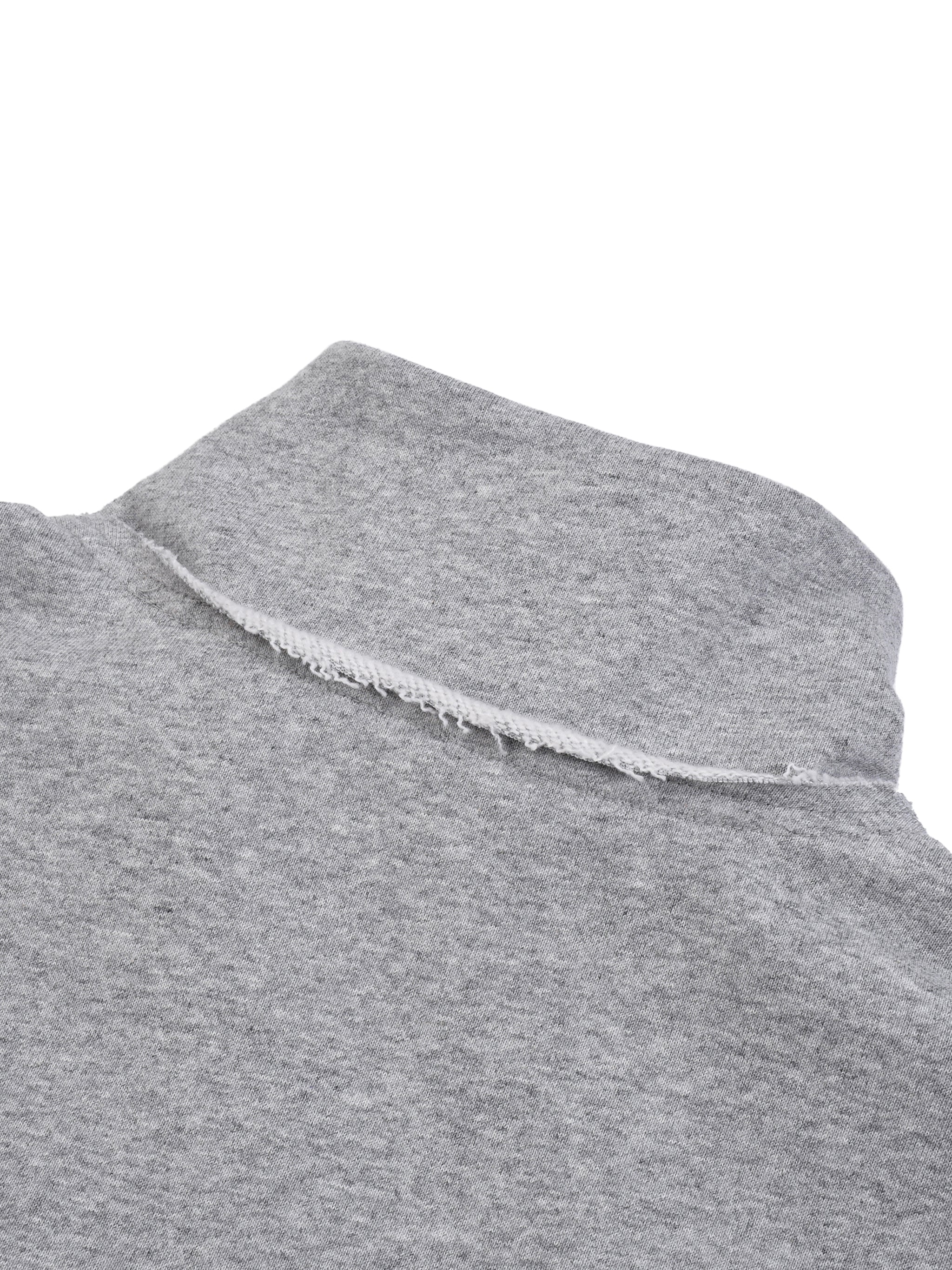vl,tobu,red,banned,half zip,fleece,sweatshirt,fly,rolled edge,unisex