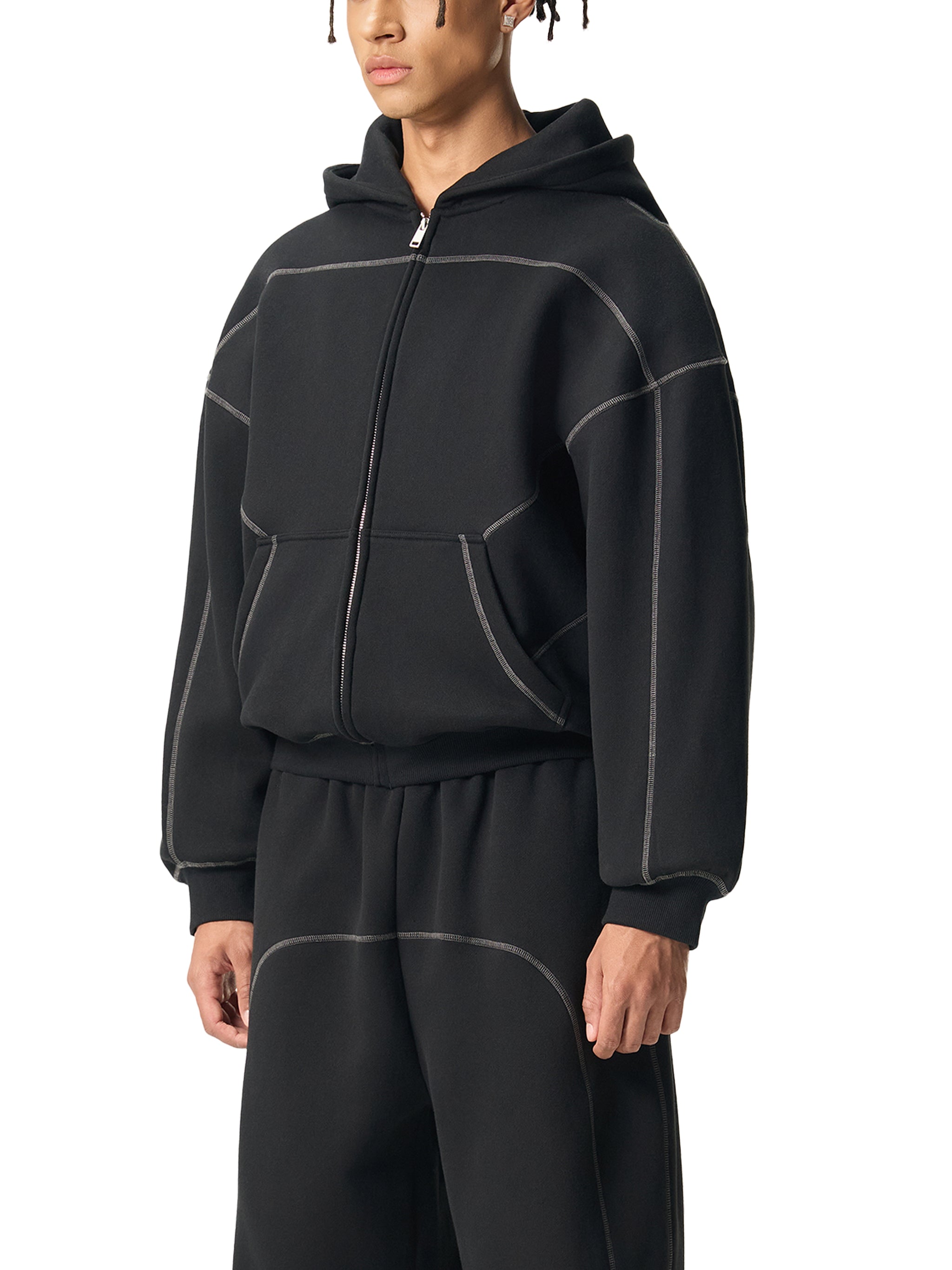 vl,tobu,posture,hoodie,fleece,stitched,boxy,zip,contrast,fly