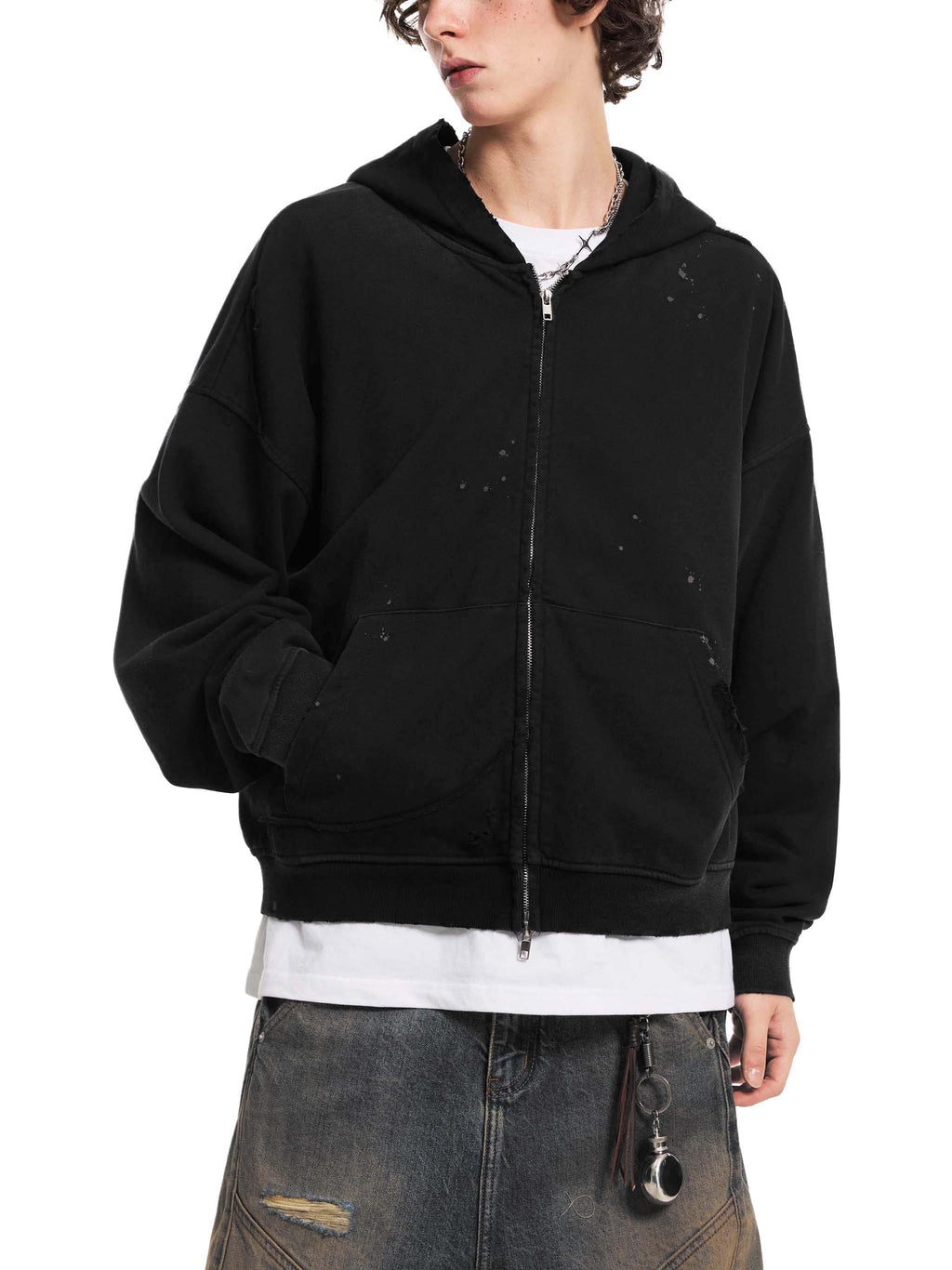 vive,lyfe,fuel,gas,sun fade,frayed,raw,edge,fleece,hoodie